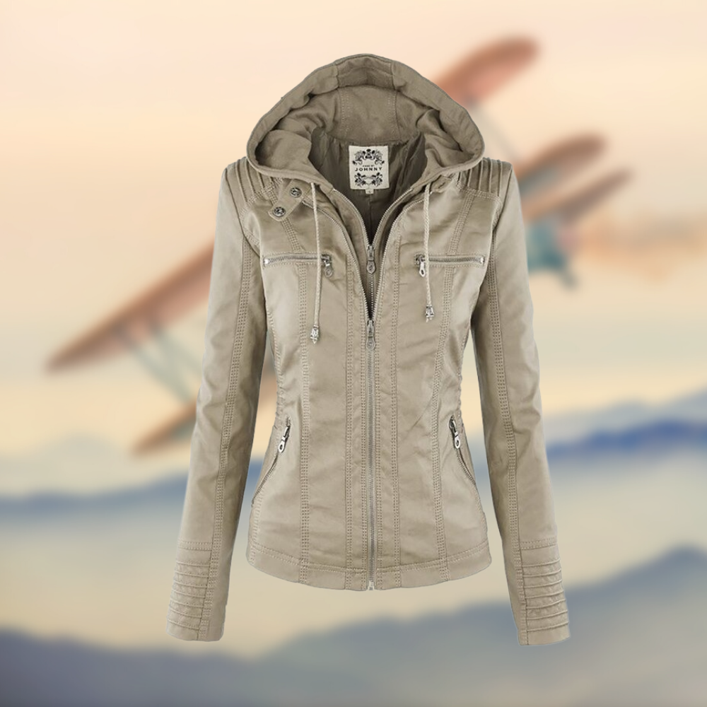 Elegante und einzigartige Lederjacke