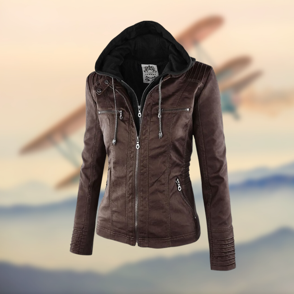 Elegante und einzigartige Lederjacke