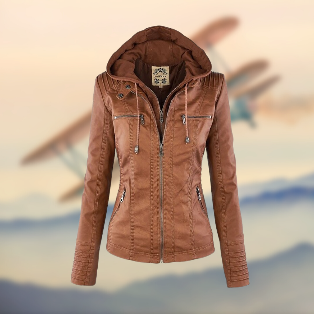 Elegante und einzigartige Lederjacke