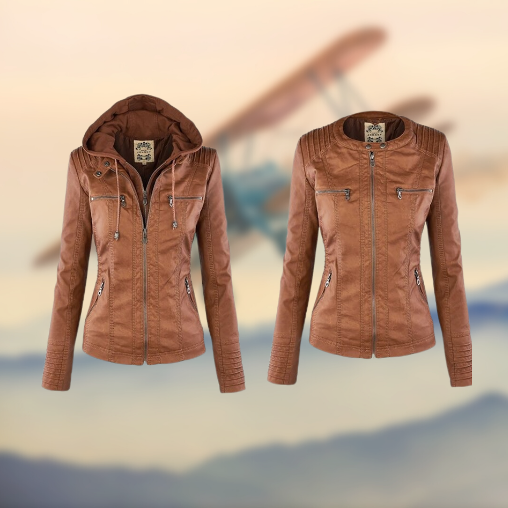 Elegante und einzigartige Lederjacke