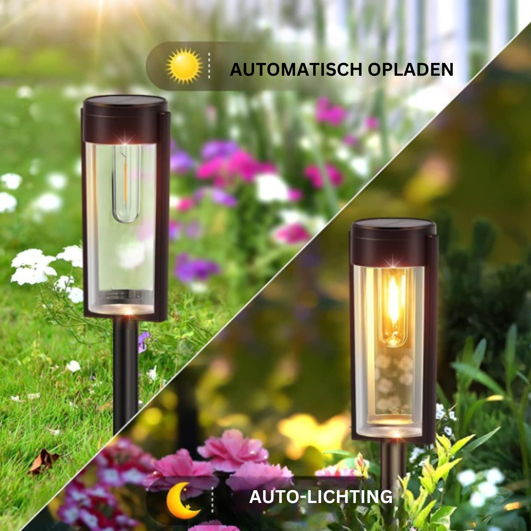 AuraGlow™ | Moderne & Luxe Padverlichting op Zonne-Energie | 1 + 1 GRATIS