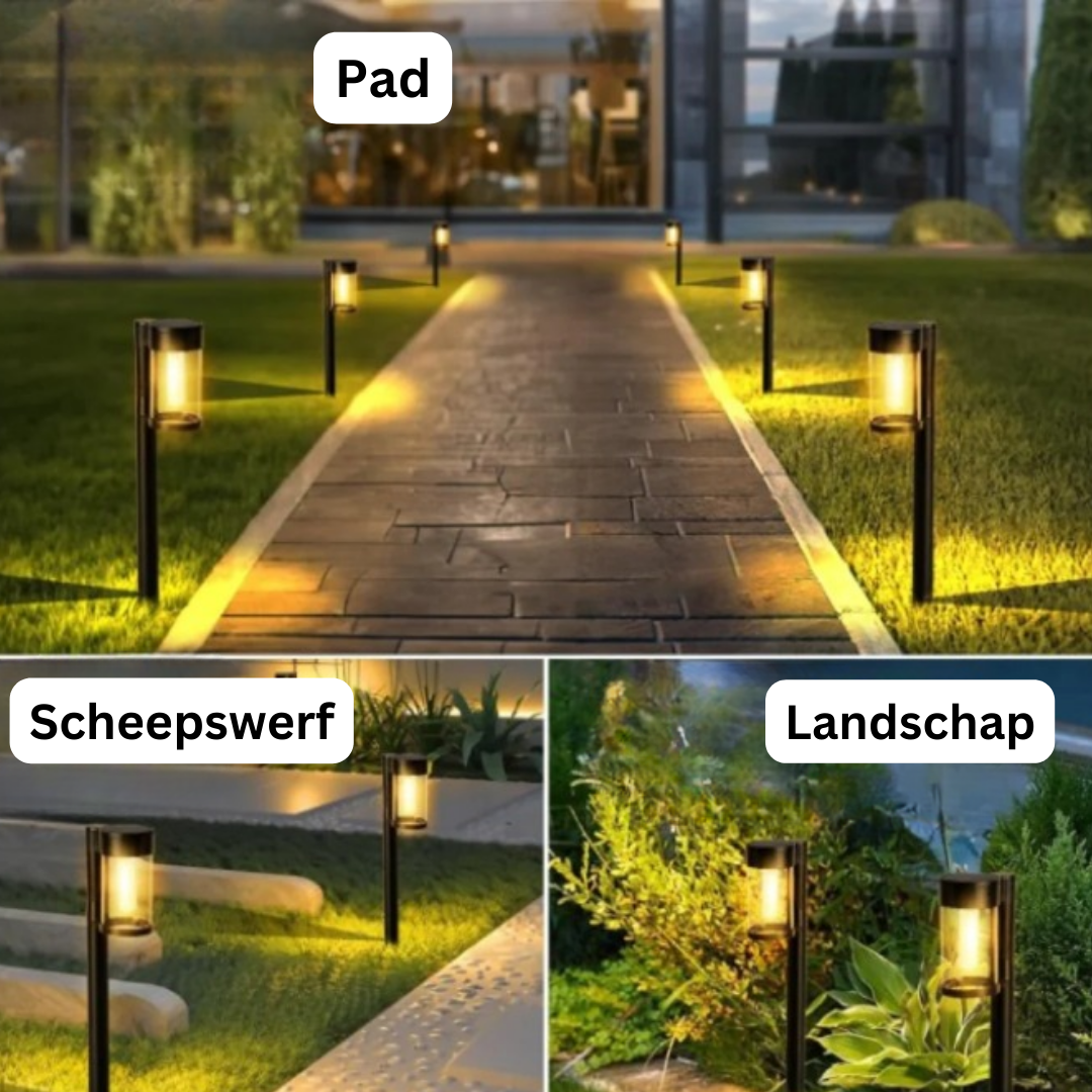 AuraGlow™ | Moderne & Luxe Padverlichting op Zonne-Energie | 1 + 1 GRATIS